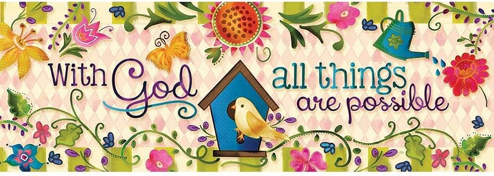 Amazon Com Custom Decor With God All Possible Signature Sign