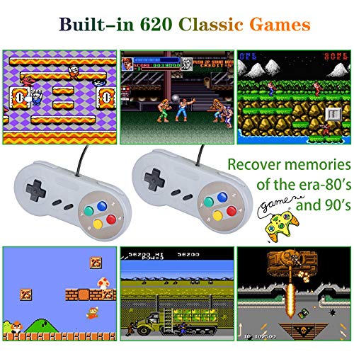 LIFTREN Plug & Play Classic Handheld Game Console,Classic Game Console Built-in 620 Game Handheld Game Console, Video… - Image 3