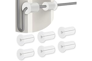 GRANATAN 6 Pack 3/4 inch White Silicone Wall Cable Pass Through Compatible with Starlink, Waterproof Cable Grommet, Routing Kit Accessories