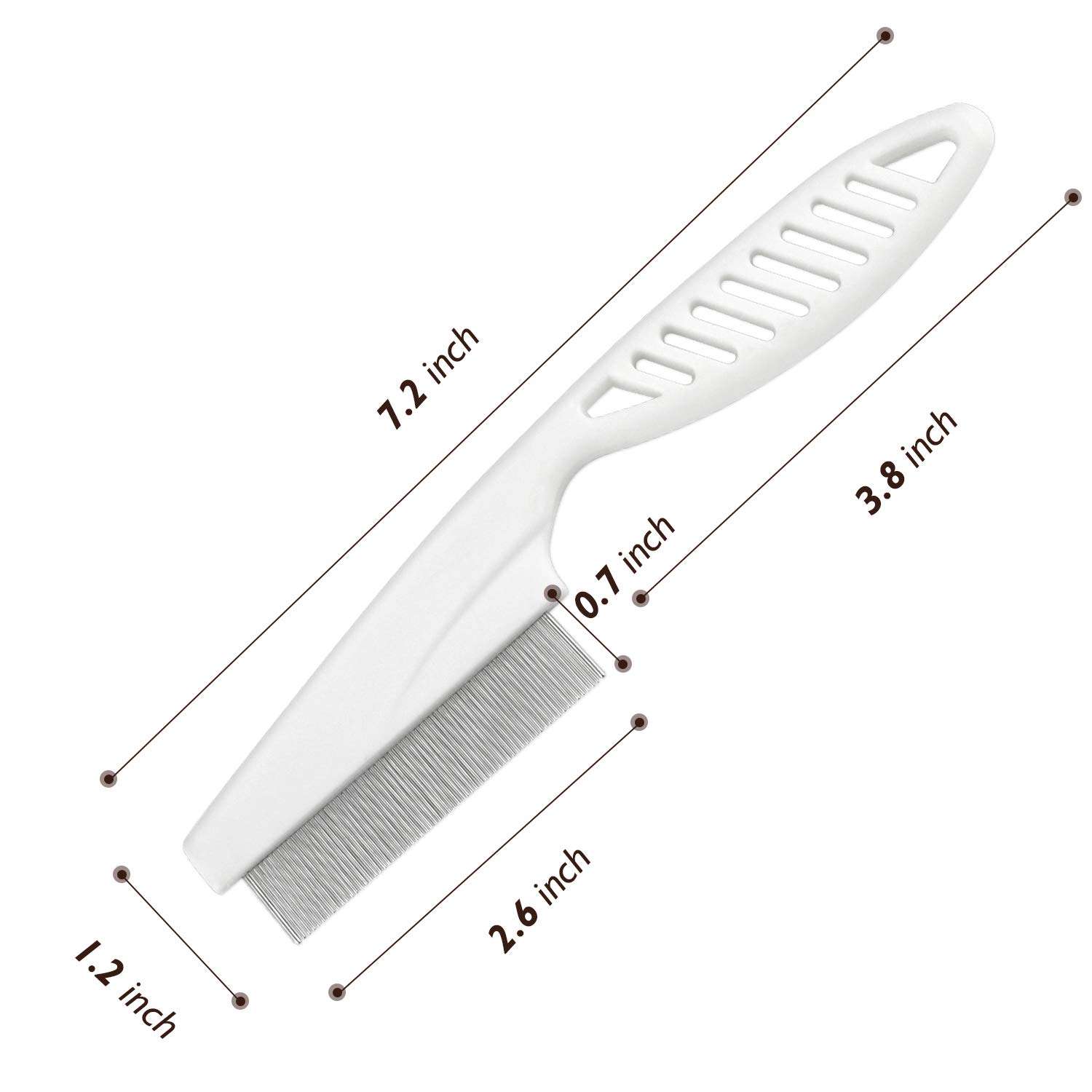 Kissin Flea Comb for Dogs, Pet Cleaning Control Flea for Cats, Dogs, Rabbits