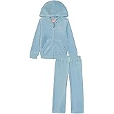 Juicy Couture girls 2 Pc Velour Pant Set