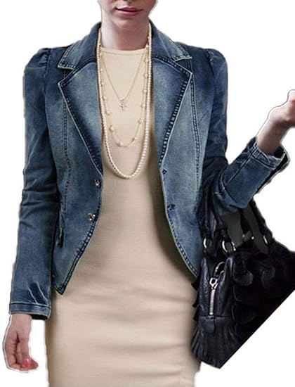 denim jacket with leather sleeves women's
