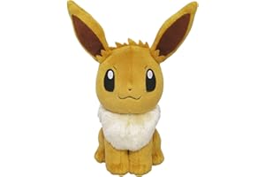 Sanei Pokemon All Star Series Eevee Stuffed Plush, 8", Brown (PP07)