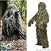 GLORYFIRE Ghillie Suit Woodland Forest Camouflage Hunting Apparel Wargame Wildlife Photography Shooting Halloween Airsoft Paintball 3D Tactical Wear Conceal Suit Gun Cover Head Cover