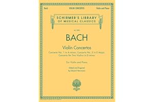 Bach: Violin Concertos Sheet Music for Violin and Piano | Schirmer Library of Classics Volume 2083 Intermediate to Advanced B