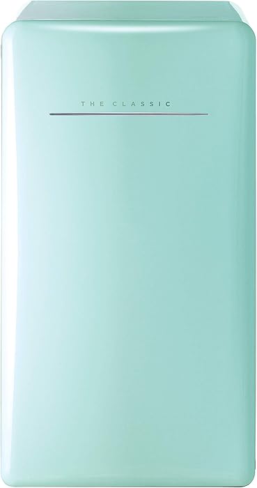 Daewoo FR-044RCNM Retro Compact Refrigerator 4.4 Cu. Ft. | Mint Green