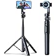 andobil MagStick Selfie Stick Compatible with MagSafe [Redefined Phone Tripod] 63.5" Extendable Magnetic Cell Phone Tripod Stand with Wireless Remote for iPhone 15 14 13 12 & All Phones