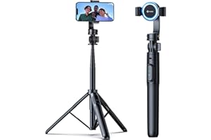 andobil MagStick Selfie Stick Tripod Compatible with MagSafe [Redefined Phone Tripod] 63.5" Extendable Magnetic Cell Phone Tripod Stand with Wireless Remote Tripod for iPhone 15 14 13 12 & All Phones
