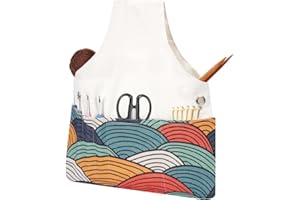 TOGETRUE Yarn Bag, Knitting Crochet Tote Bag, Lightweight Yarn Storage Bag Organizer, Travel Knitting Wrist Bag, Yarn Tote Bags for Crocheting, Holding Yarn, Knitting Needles (Color Arc)