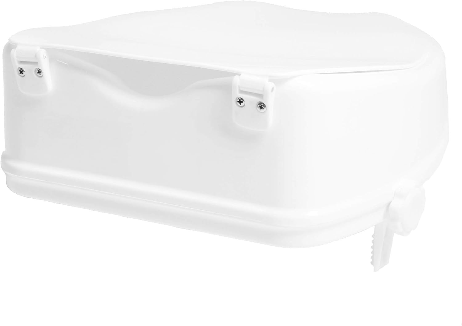 PCP 4" Raised Standard Toilet Seat, Increase Height Over Commode, Includes Lid, Tightening Stability Safety Clamps: Health & Personal Care