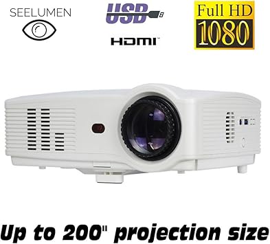 Proyector Full HD, SEELUMEN PJW100 Proyectores 3200 Lumens ...