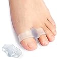 Promifun Gel Toe Corrector, 10 Pack of Toe Separators with 2 Loops, Big Toe Spacer for Bunion Pain and Overlapping Toe (FSA or HSA Eligible)