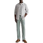 AG Adriano Goldschmied Men's Everett Slim Straight Linen Pants