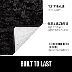 GORILLA GRIP Bathroom Rug Sets 3 Piece, Bath Mat