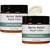 DESKPAL 2PCS Alcura Nerve Cream, Alcura Neuropathy Lotion with Arnica, Magnesium for Body, Joint, Knee, Lumbar, Neck, Hand and Feet