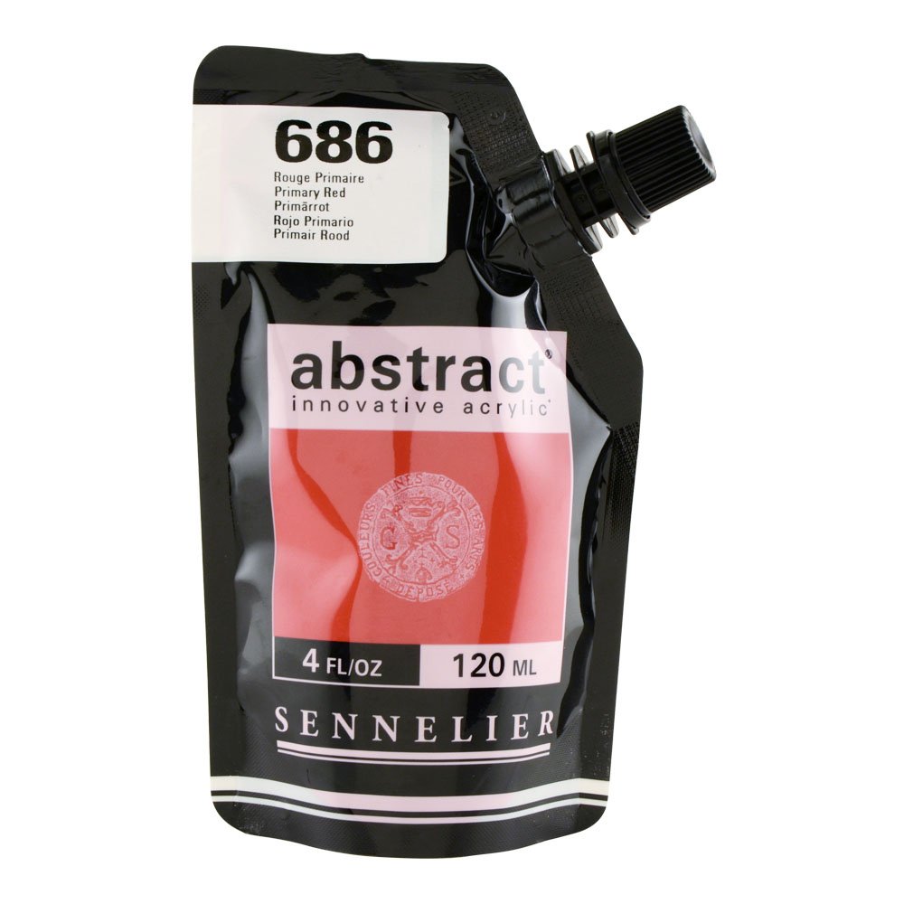 Sennelier : Abstract Acrylic Paint : 120ml : Satin : Primary Red