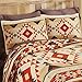 Collections Etc Southwest Aztec Fleece Native American 2 Piece Pillow Sham Set