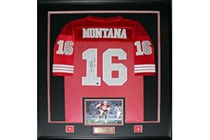 Joe Montana San Francisco 49ers Signed Jersey Football Collector Frame