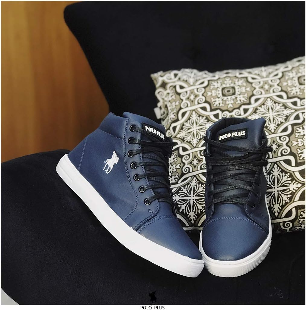 tênis polo cano alto estilo botinha