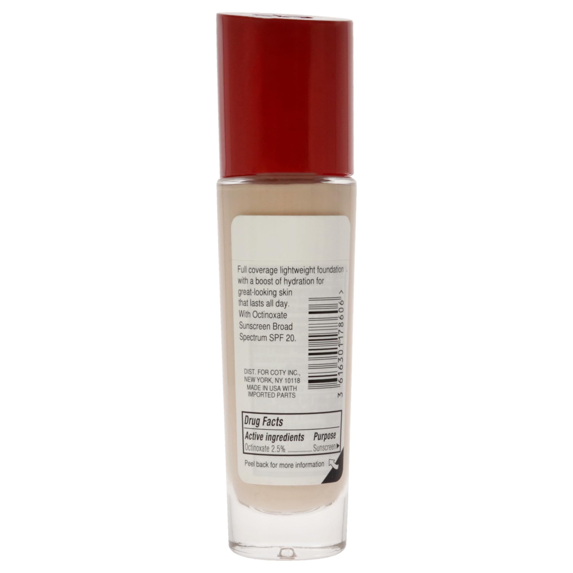 Rimmel London Lasting Finish 25HR - 10 Rose Ivory - Foundation, 25-Hour Wear, Full Coverage, Waterproof, 1oz
