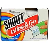 Shout Wipe & Go Instant Stain Remover - 12 CT