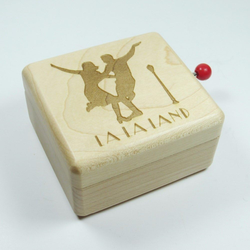 Urartu Creative City of Stars Music Box City of Stars Handmade Wooden Beautiful Romantic Gift