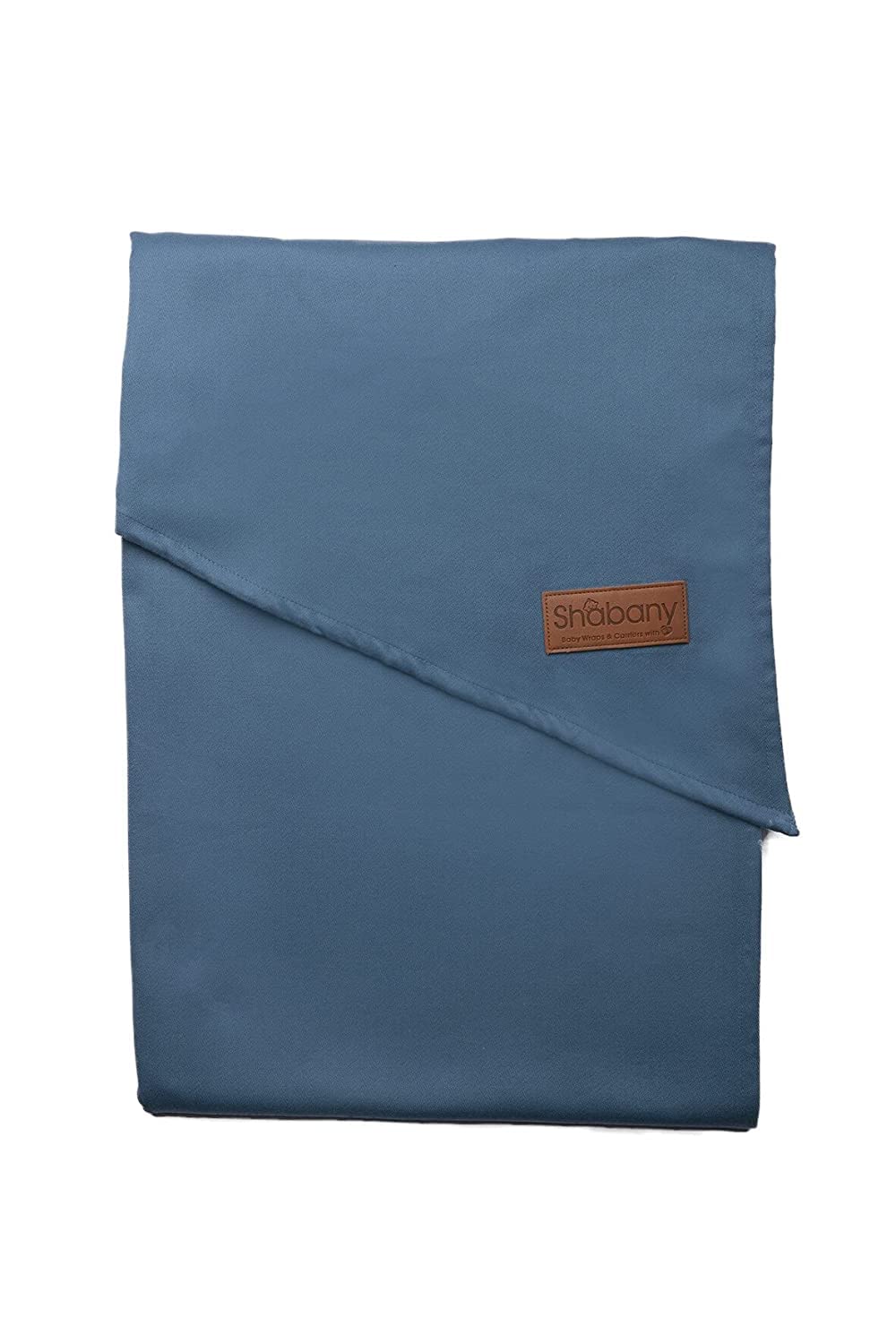 Shabany® Baby Sling 100% Organic Cotton Baby Carrier for Newborns Toddlers up to 15 kg Woven Includes Baby Wrap Carrier Instructions Blue (Brave)