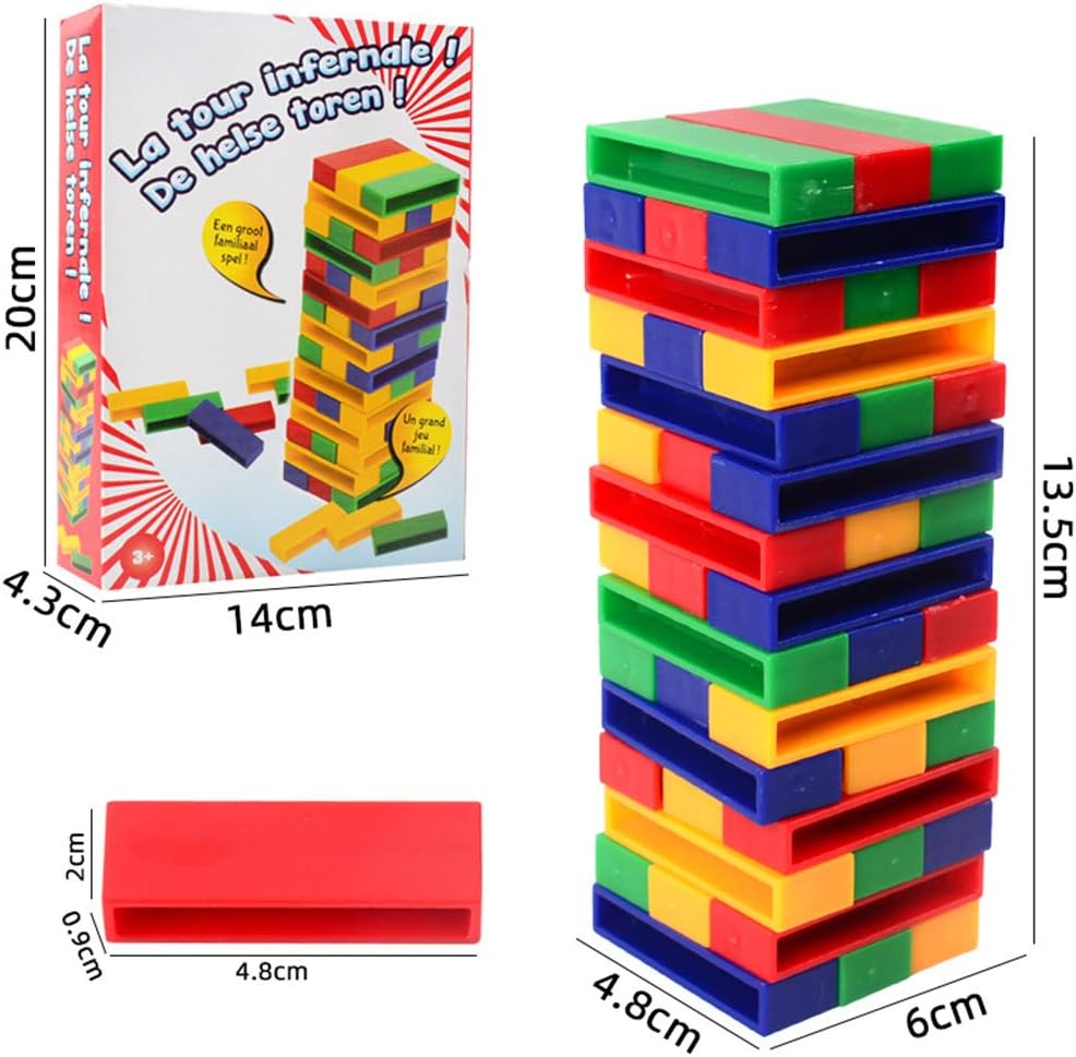 colored jenga blocks
