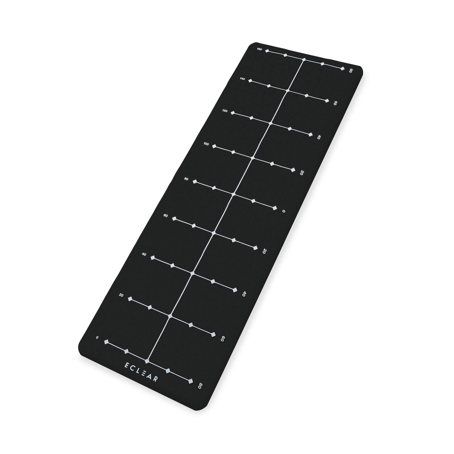 Elecom HCF-YMF04BK Training Band Mat, Mat Thick, 0.2 inches (4 mm), Foldable, A4 Size, Black