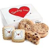 Care package Gift Basket Sending Love Hugs Cookie Chocolate Chip Cookies For Men Women Kids | INDIVIDUALLY WRAPPED | Large Cookies | Get Well Soon Sympathy Miss You Thinking Of You Envelope Cookies