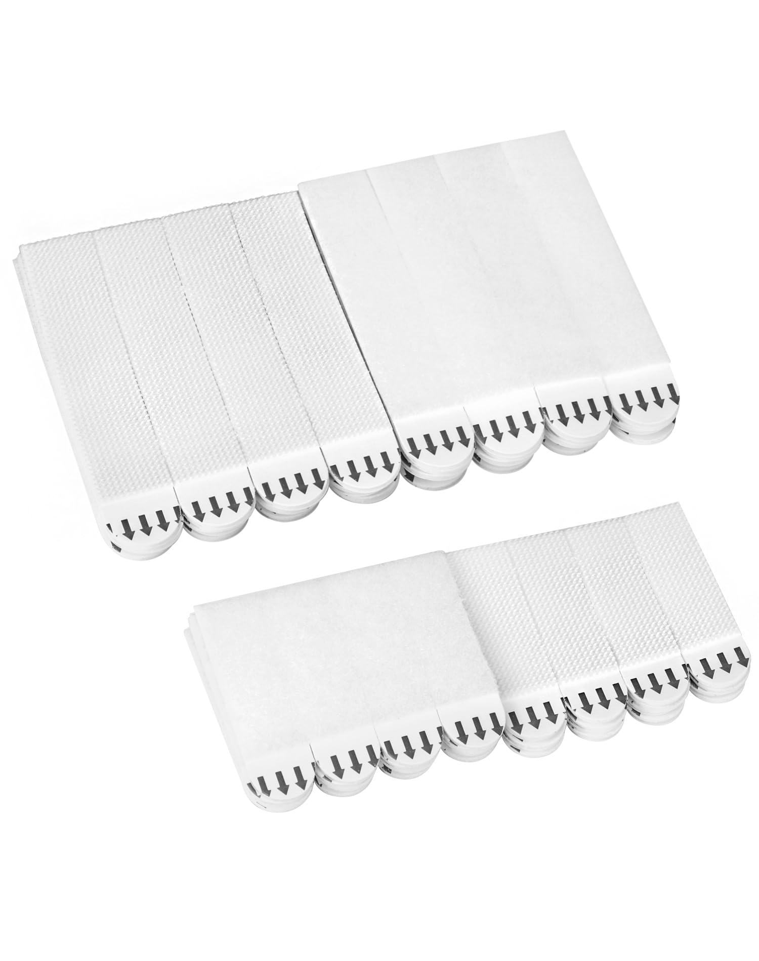 QWORK® 32 Pairs (16 L & 16 M) Picture Hanging Strips, Heavy Duty Hook and Loop Frame Stickers, No Nail Damage Free and Removable