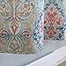 jinchan Medallion Linen Blend Curtains for Living Room Drapes Damask Pattern Flax Draperies Window Treatments for Sliding Glass Doors Bedroom Curtain 2 Panels 84 Inch Long Sage Green