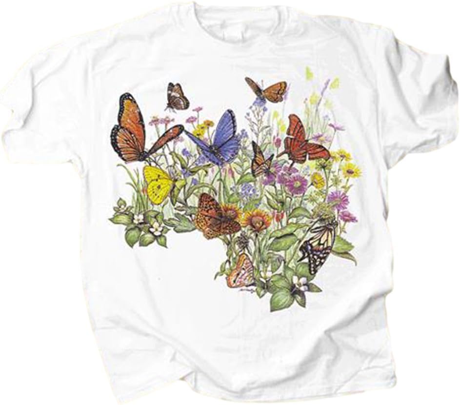 Butterfly Garden Adult T-Shirt