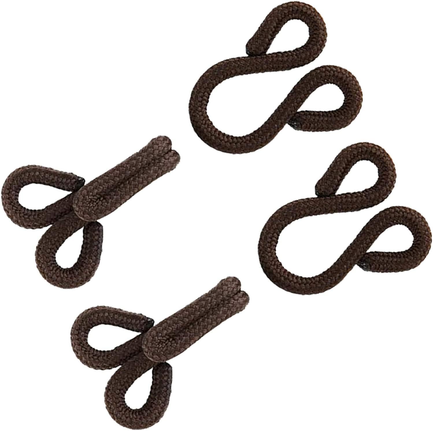 Fur Hook and Eyes Brown Covered Sewing Hook and Eyes