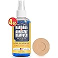Sting-Free Adhesive Remover - 4 oz Gentle & Pain-Free Bandage, Strong Adhesive Remover - Ideal for Sensitive Skin, Sports Tape, Dialysis Ports, Continuous Blood Glucose Monitoring, Colostomy Bag Care