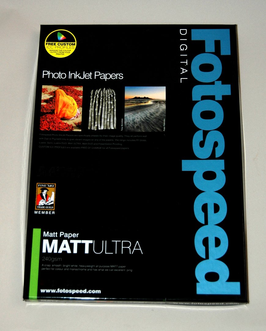 Fotospeed Matt Ultra Inkjet paper, 240gsm, A4, 50 sheets