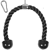Yes4All Deluxe Tricep Rope Cable Attachment, 27 & 36 inch with 4 Colors, Exercise Machine Attachments Pulley System Gym Pull 