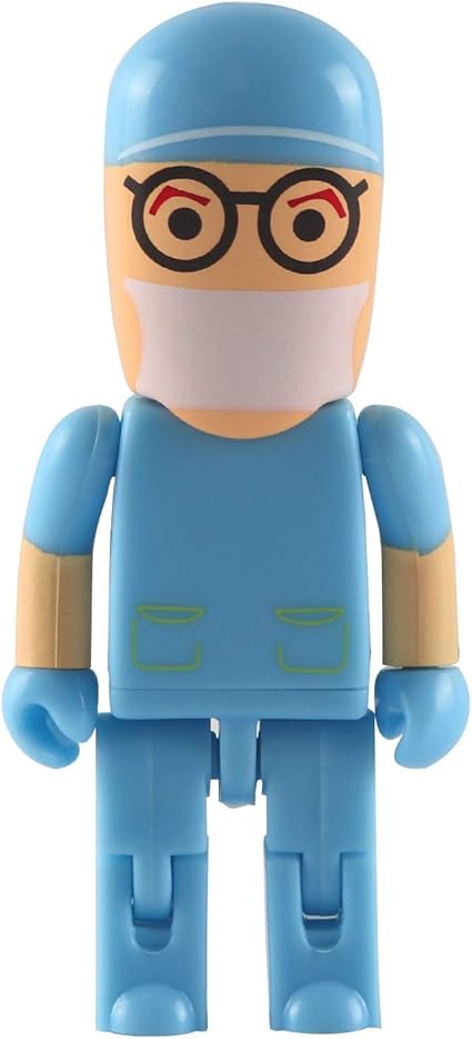 Amazon 64gb 2 0 Usb メモリー 医師 医者 外科医の形状 フラッシュドライブ メモリースティック 小型 キャラクター データストレージ Usbフラッシュメモリ プレゼント ギフト ブルー Elec Kingdom Usbメモリ フラッシュドライブ 通販