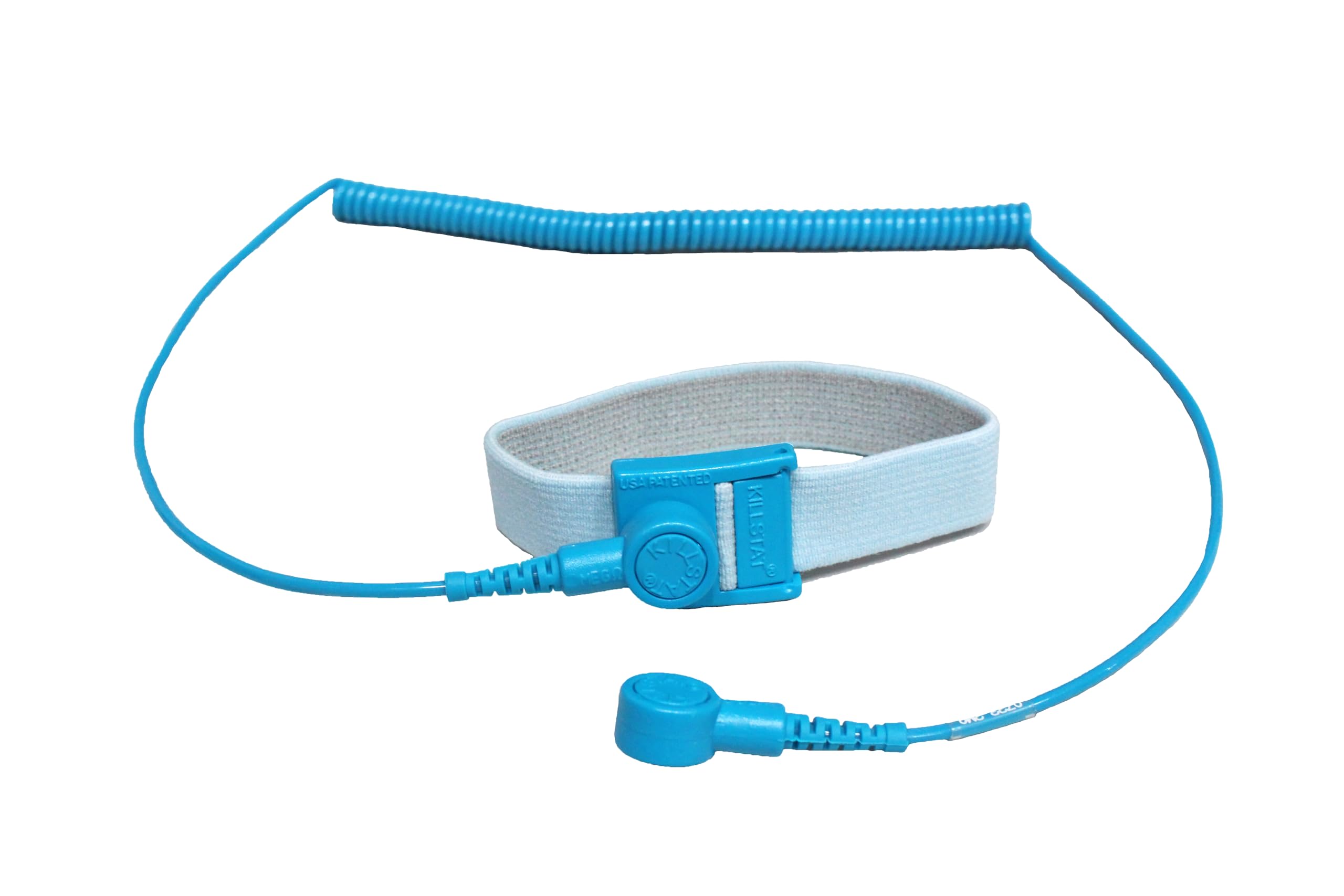 Killstat Anti Static Wrist Strap Kit - Adjustable ESD Wristband With 6ft Grounding Cable, Anti Static Wrist Strap For PC Building, Electronics Repair & Earthing, Comfortable, Durable, Blue