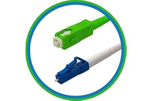 PacSatSales - 1M / 3ft SC/APC to LC Fiber Optic Patch Cable - Single Mode - SIMPLEX - OS1-9/125um (1M, SC/APC to LC)
