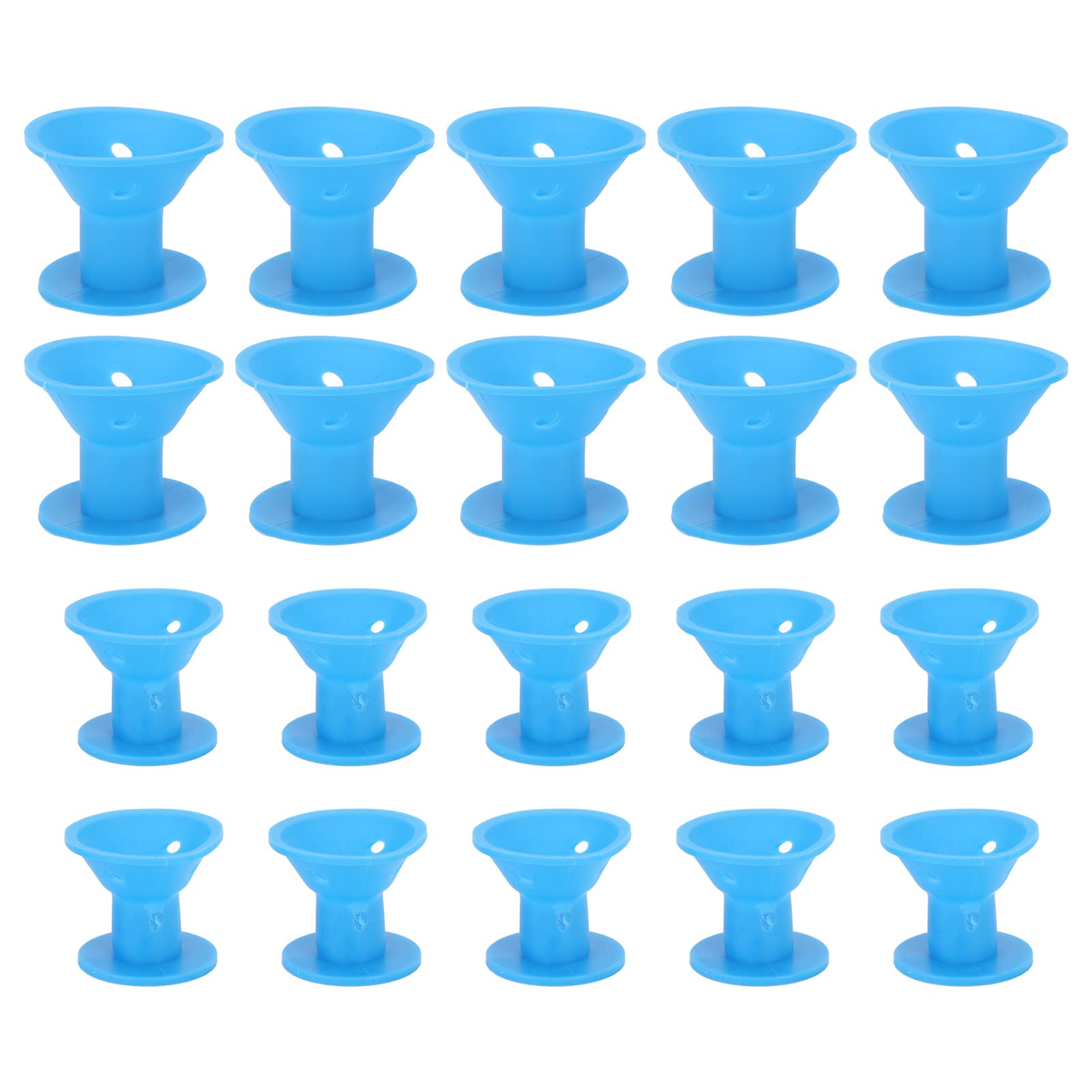 20pcs Silicone Curlers Hair Roller Soft Silicone Reusable Hair Curler Flexible Curlers Hair Styling Tool for Women DIY Hair Curling