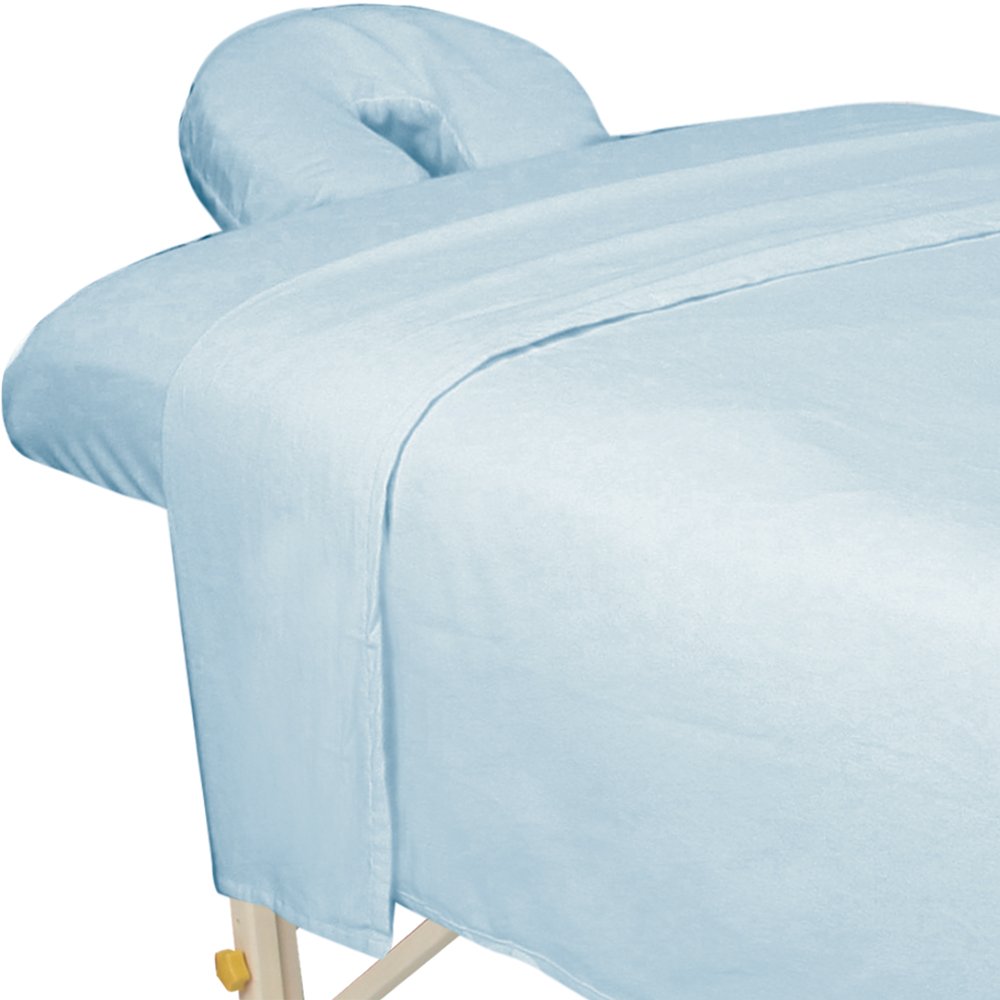 ForPro Premium Flannel 3-Piece Massage Sheet Set, Lavender, for Massage Tables, Includes Massage Flat Sheet, Massage Fitted Sheet, and Massage Fitted Face Rest Cover : Beauty