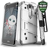 LG Stylo 2 LS775 Case, Zizo Bolt Cover with [.33m 9H Tempered Glass Screen Protector] Included [Military Grade] Armor Case Kickstand Holster