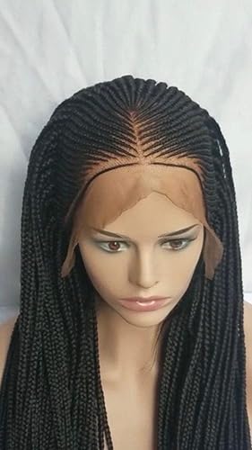 Amazon Com Handmade African Cornrow Braid Wig Lace Front With