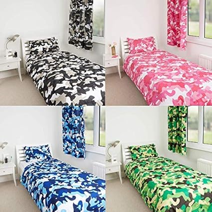 The Gift Scholars Grey Camouflage Curtains 54 Drop Home