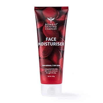 Bombay Shaving Company Face Moisturiser with 5 Essential Oils, Non-Sticky Formula for skin repair, 100g