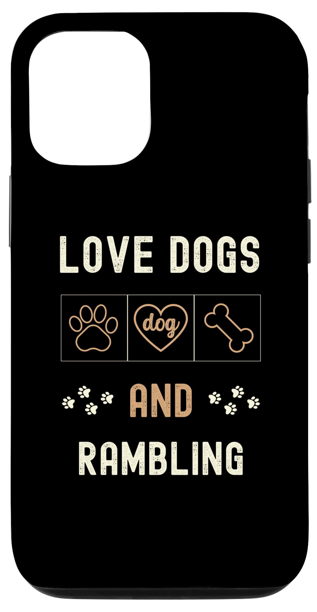 iPhone 15 Love Dogs And Rambling Men Women Dog Owners Walker Hiking Case