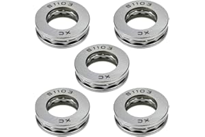 Rannb 51103 Thrust Ball Bearing Single Direction Ball Bearings 17mm x 30mm x 9mm - Pack of 5