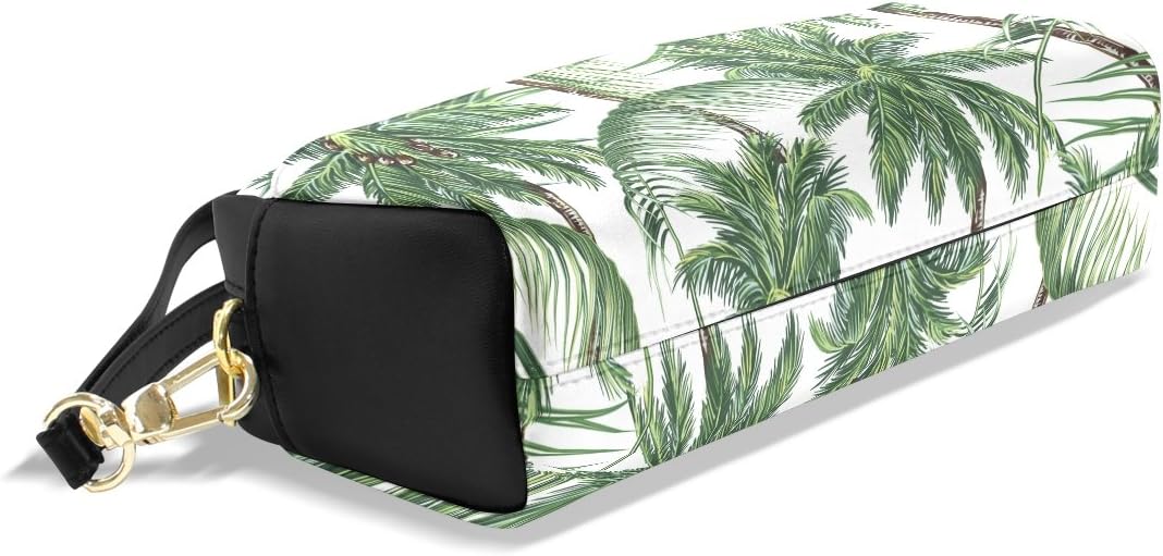 JSTEL Pencil Case with Compartments Stationery Pouch Pen and Pencil Organiser Make-up Case for Children Girls for School,Palm Trees Tropical Leaves Pencil Bag - Image 5