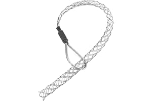 Baudelun 1 PCS Wire Pulling Grip，Metal Cable Puller Socks，Stainless Steel Cable Pulling Lassos Suitable for 6-9mm